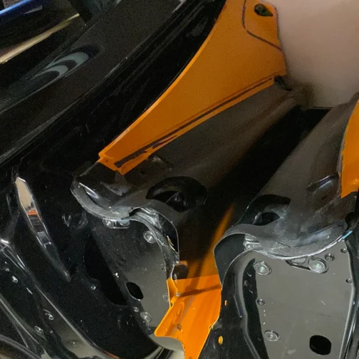 GENUINE MCLAREN 720S SPYDER DOOR PANEL COMPLETE (LEFT SIDE) (ORANGE)