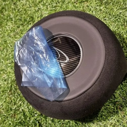 McLaren Black Alcantara Steering Wheel Air Bags